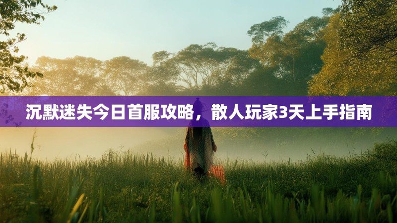 沉默迷失今日首服攻略，散人玩家3天上手指南