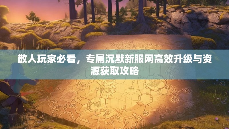散人玩家必看，专属沉默新服网高效升级与资源获取攻略