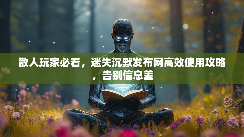 散人玩家必看，迷失沉默发布网高效使用攻略，告别信息差