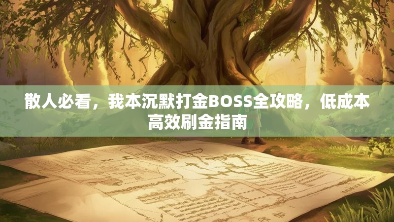 散人必看，我本沉默打金BOSS全攻略，低成本高效刷金指南
