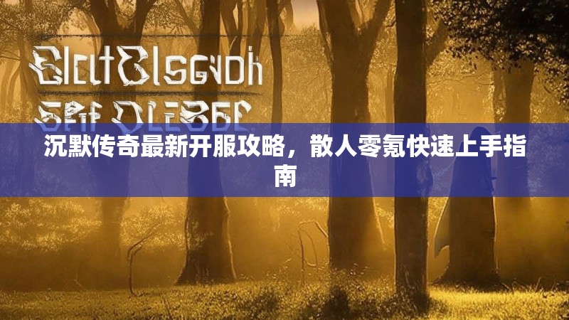 沉默传奇最新开服攻略，散人零氪快速上手指南