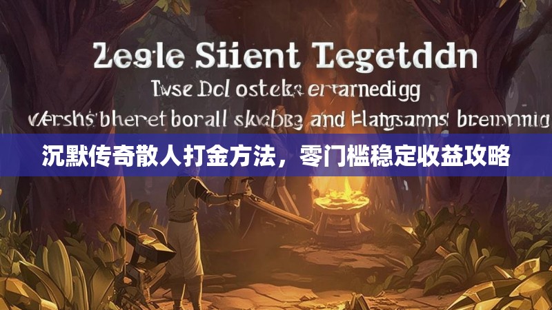 沉默传奇散人打金方法，零门槛稳定收益攻略