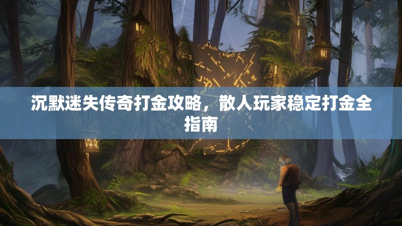 沉默迷失传奇打金攻略，散人玩家稳定打金全指南