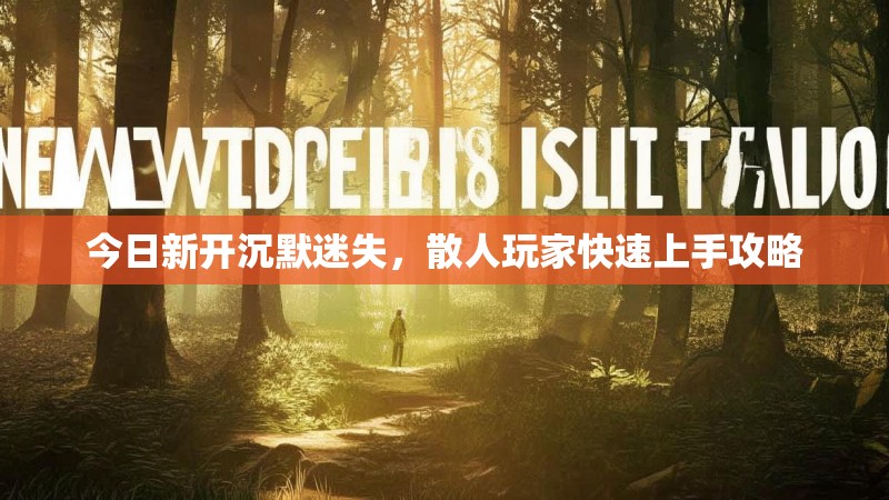 今日新开沉默迷失，散人玩家快速上手攻略