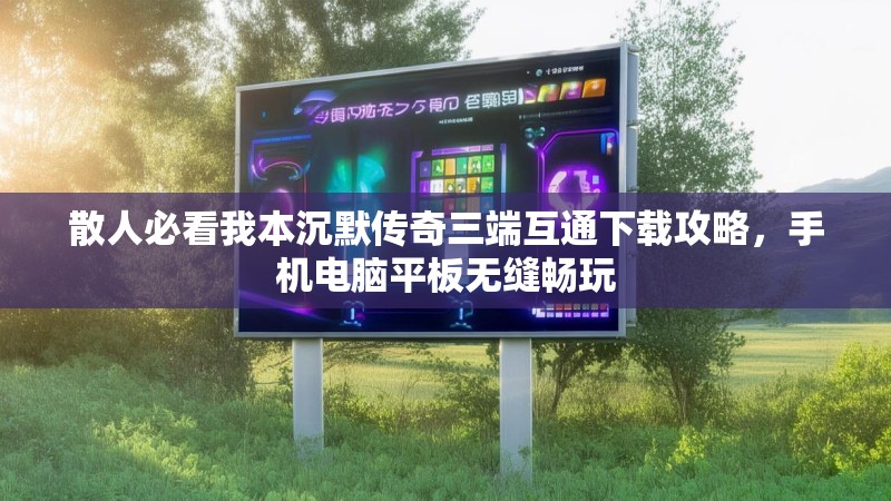 散人必看我本沉默传奇三端互通下载攻略，手机电脑平板无缝畅玩