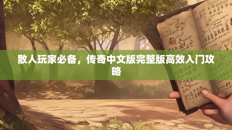 散人玩家必备，传奇中文版完整版高效入门攻略